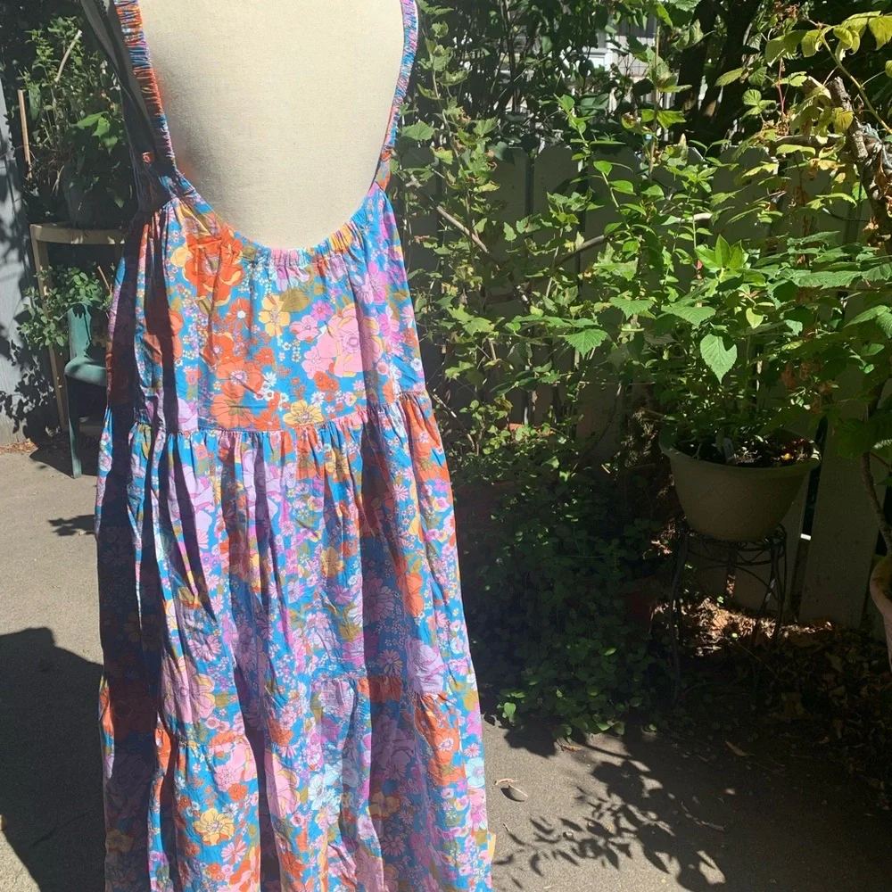Free People Multicolor Floral Backless Dress - Picture 6 of 6